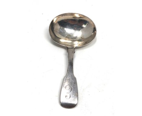 Antique georgian irish silver tea caddy spoon 