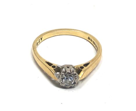 18ct Gold Diamond  Ring (3g)