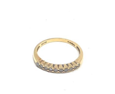 18ct Gold Diamond  Half Eternity Ring (1.7g)