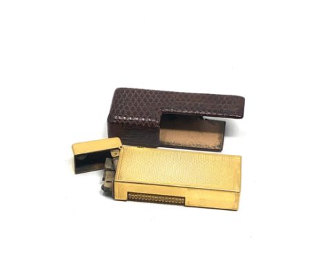 Vintage cased dunhill cigarette lighter 