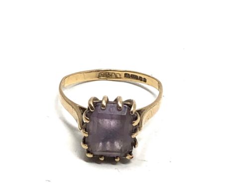 9ct Gold Amethyst Ring (2.3g)