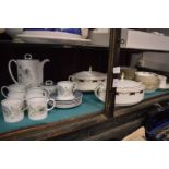 A Susie Cooper coffee service and quantity of Coalport St. Malo dinnerware.