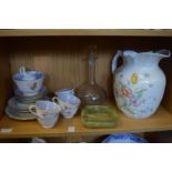 Part tea service and other items.