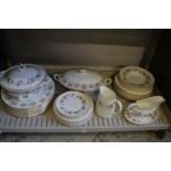 A quantity of Royal Doulton Rosell dinnerware.