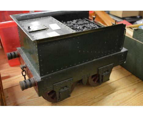 A large scale railway coal tender.