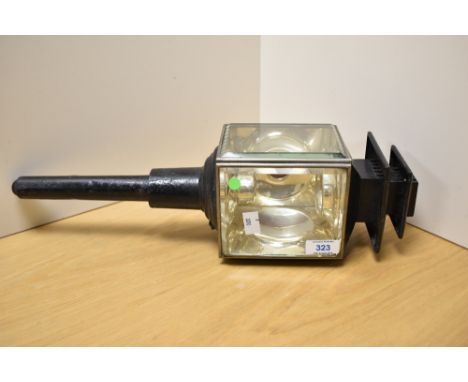A 19th Century carriage lamp, measuring 45cm long