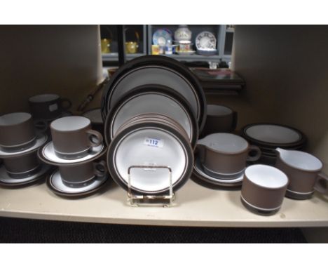 A Hornsea Pottery 'Contrast' part dinner/tea set comprising of forty pieces approximately.