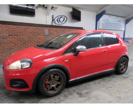 Make &amp; Model: Abarth Grande Punto 155bhpDate of Reg: GD08 OAJColour: Redcc: 1368MoT: 16-03-2021Fuel Type: PETROLMileage: 