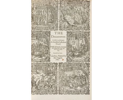 Boccaccio (Giovanni) - The Modell of Wit, Mirth, Eloquence, and Conversation,  [The Decameron],  2 vol. in 1,  vol.1 second e