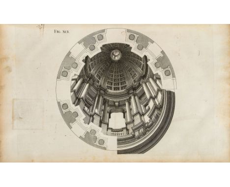 Pozzo (Andrea) - Rules and Examples of Perspective Proper for Painters and Architects,  first English edition  ,   engraved v