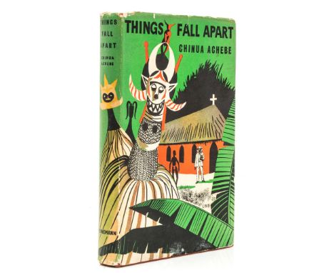 Achebe (Chinua) - Things Fall Apart,  first edition,  ink ownership inscription, some light damp-staining to foot of endpaper