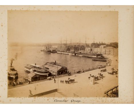 Australia.- Bayliss (Charles) - [Views of Sydney, New South Wales],  album of 18 mounted albumen prints, all with blind-stamp