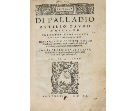 Aemilianus) La vill a.... nella quale si contiene il modo di cultiuar la...  Aemilianus)   La vill a.... nella quale si conti