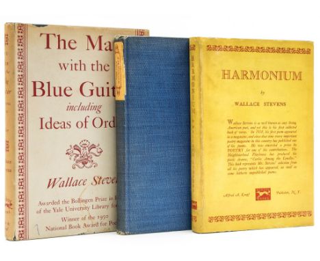 Stevens (Wallace) - Harmonium,  first edition,  third state blue cloth, spine ends lightly rubbed and bumped, dust-jacket, re