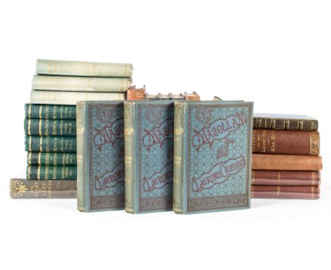 Oliphant (Laurence) - Masollam, 3 vol.,   spines a little browned,   1886 § Yonge (Charlotte M.) Magnum Bonum, 3 vol.,  light