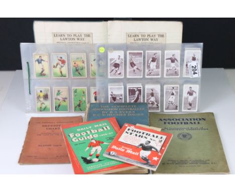 Set of 48 1930's Chinese ' Hints on Association Football ' Cigarette Cards together with Set of 50 1930's Churchman ' Associa