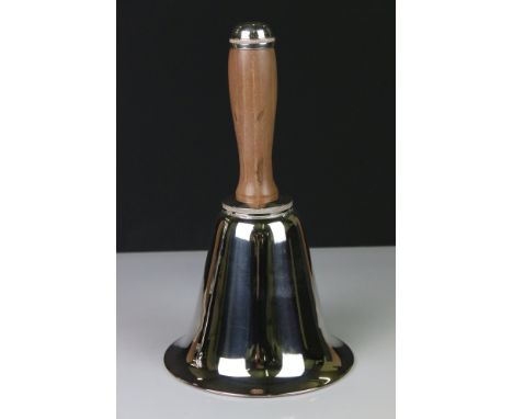 Large silver plated bell shaped cocktail shaker 