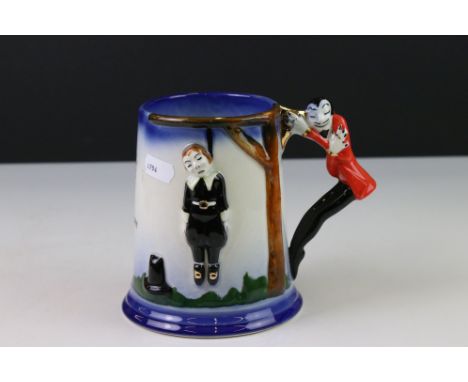 Carltonware ' Bass ' Advertising Hanging Man Tankard, 13cms high 