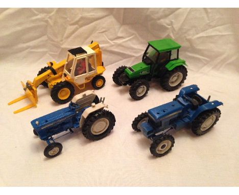 BRITAINS - DEUTZ FAHR DX 4.57, FORD 6600, FORD TRACTOR & JCB 520.4 LOADALL