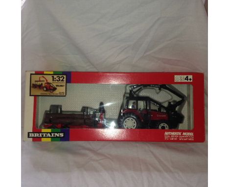 BRITAINS - VALMET 805 LOGGING TRACTOR & TRAILER (9627)