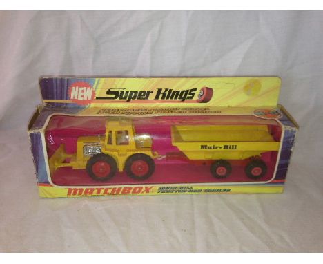 MATCHBOX - MUIR-HILL TRACTOR & TRAILER - SUPER KINGS - K-5