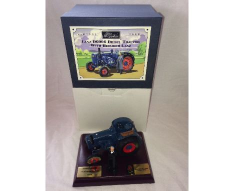 BRITAINS - LANZ D6006 DIESEL TRACTOR  WITH HEINRICH LANZ-VINTAGE FARM (00315)