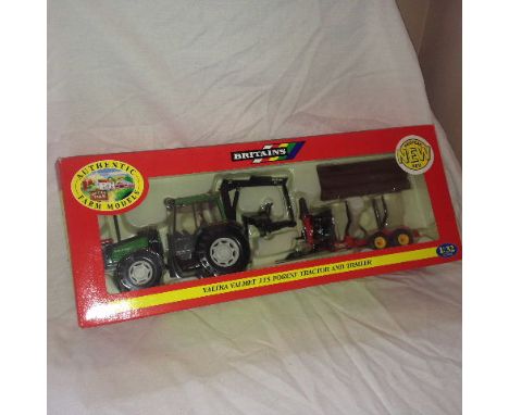 BRITAINS - VALTRA VALMET 115 FOREST TRACTOR & TRAILER (09461)