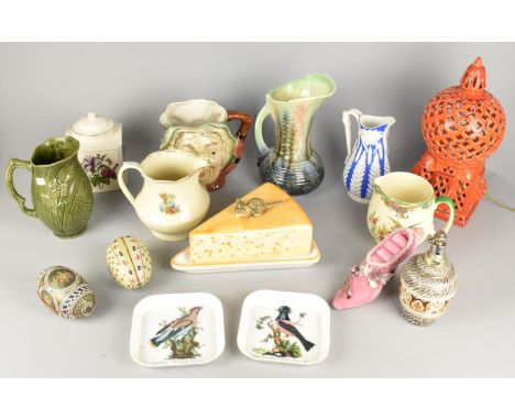 A Collection of Various Mid Century Ceramics to Include Beswick Character Jug, Mintons Anthea Jug, Salt Glazed Lemonade Jug E