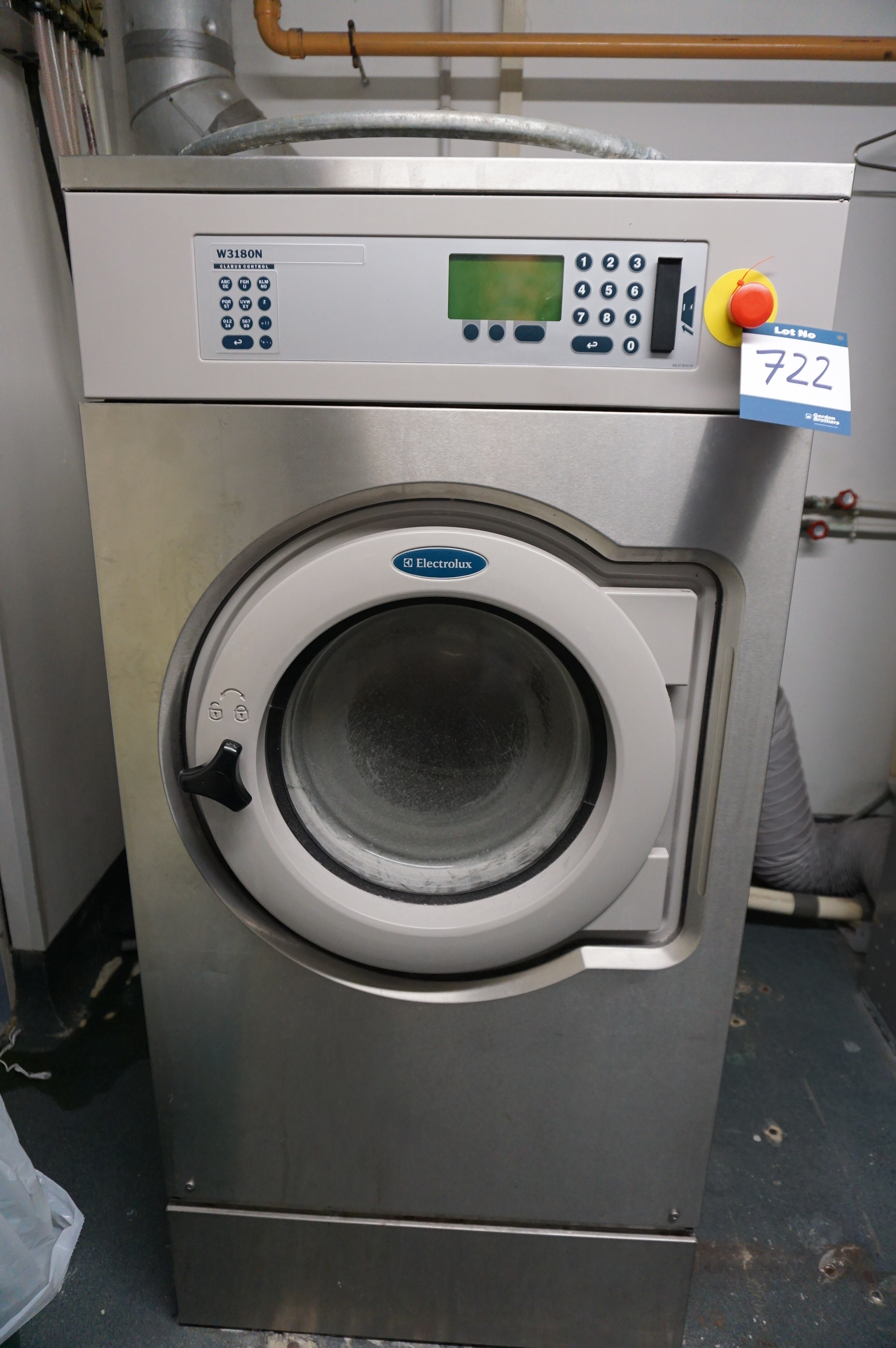 Electrolux, Model W3180N, 18kg industrial washing machine, Serial No