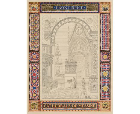 Architektur - - Matthieu Prosper Morey. Charpente de la cathédrale de Messine. Dessinée par M. Morey, gravée et lithographiée