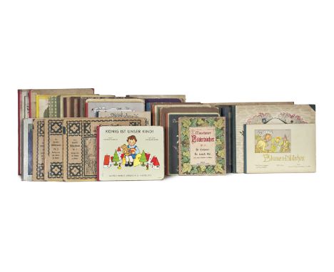 Umfangreiche Sammlung von ca. 200 Bilder- und Kinderbüchern, ca. 1880-1930. Die Sammlung enthält viele bekannte Illustratoren