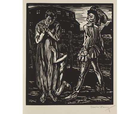 Avalun-Drucke - - Hugo von Hofmannsthal. Jedermann. Das Spiel vom Sterben des reichen Mannes. Mit 13 OHolzschnitten (9 ganzse