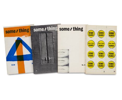 Warhol, Andy - - Some/thing. 4 Ausgaben (alles erschienene). Mit dem Orig. Cover "Bomb Hanoi" von Andy Warhol. New York, 1965