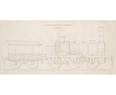 Eisenbahn - - Robert Stephenson. Description de la machine locomotive de MM. Robert Stephenson et Cie de Newcastle sur Tyne. 