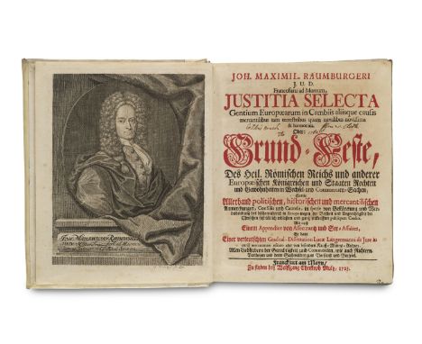 Rechtswissenschaften - Law books - - Johann Maximilian Raumburger. Justitia selecta gentium Europaearum in cambiis aliisque c