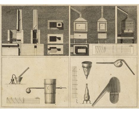 Geologie - Mineralogie - - Wilhelm August Lampadius. Handbuch zur chemischen Analyse der Mineralkörper. Mit einer gefalteten 