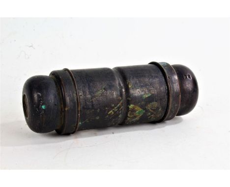 Joseph Lucas No 17C car spare bulb holder, opening both ends containing two bulbs, the body is stamped Joseph Lucas Ltd Spare