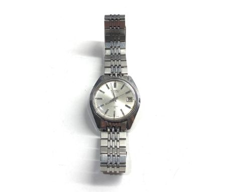 Vintage s-steel 1970's Seiko 7005-8022 classic 17 Jewel automatic Datejust watch working order no warranty given 