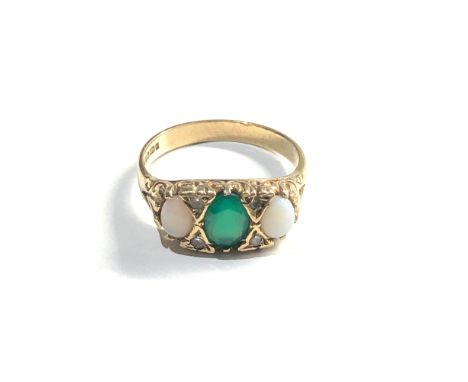 9ct opal gypsy ring 4g 