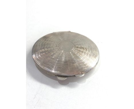 Vintage silver powder compact 