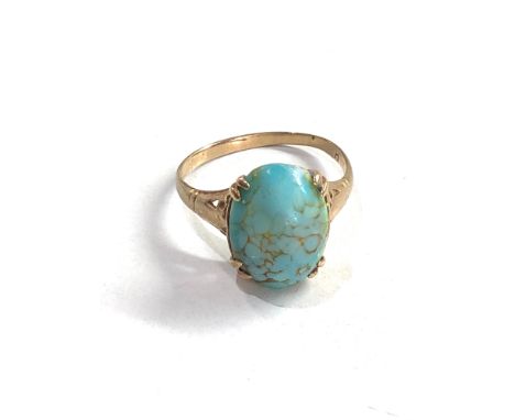 9ct Gold vintage stone set ring 2.5g 