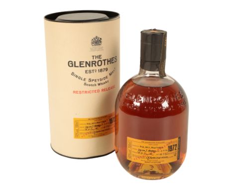 A BOTTLE OF 1972 GLENROTHES SINGLE SPEYSIDE MALT SCOTCH WHISKY, RESTRICTED RELEASE 700ml, 43% proof