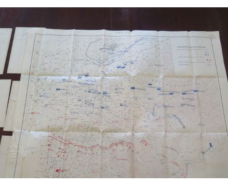 A collection of 31 original copper plate campaign maps dating from the 1904 Sino-Soviet War - They were given to the vendor b