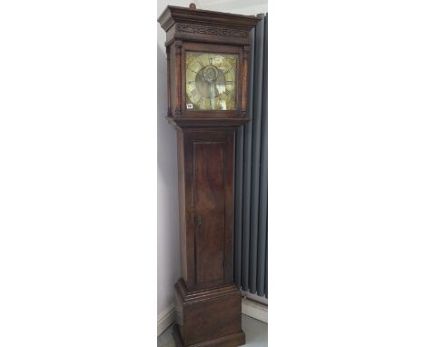 A 19th century 8 day longcase clock with brass 11 inch dial - Height 196cm 