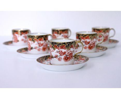 A SELECTION OF ROYAL CROWN DERBY TEA WARES  to include six tea cups and saucers (12)