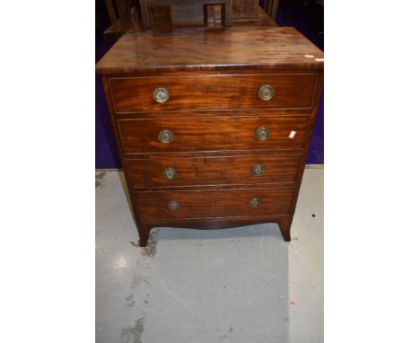 An early 20th Century Regency revival chest commode, width approx. 68cm