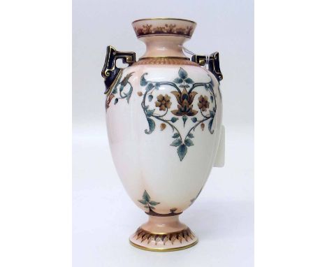 Hadleys Worcester twin handled vase Condition report: see terms and conditions.