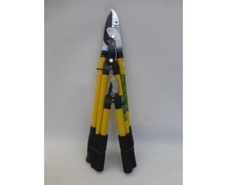 A set of three Green Blade power pruner, lopper and shears set.