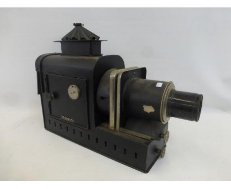 A Houghton-Butcher magic lantern with Aldis- Butcher projection lens.