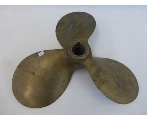 A bronze propeller.